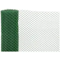 Proregal Kunststoffzaun GROWY HxL 1x25m Maschenweite 20x20 mm Rautenstruktur 300g/m2 Grün Kunststoffnetz Kunststoffgitter Gartennetz Schutznetz