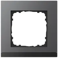 GVS Abdeckrahmen Aluminium WALTZ 1-fach Anthrazit passend für 55mm-System