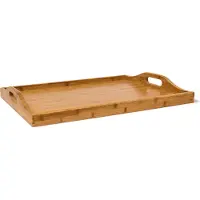 Relaxdays Tabletttisch Bambus