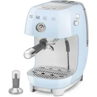 Smeg Espressomaschine ECF03PBEU, Thermoblock, Cold Brew, Dampfdüse, 1.4L Tank