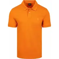 Hugo Boss für Herren. 50507803 Schmal geschnittenes Baumwoll-Stretch-Poloshirt orange (XXL), Lässig, Baumwolle, Kurzarm
