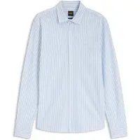 Hugo Boss Slim-Fit Hemd aus meliertem Baumwoll-Jersey Grösse XL