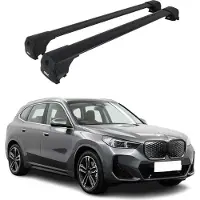 Omtec Dachträger Grundtäger für BMW iX1 U11 2022-2026 75kg Aluminium Schwarz 2 tlg