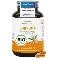 Cellavent Healthcare Stärkste Bio Kurkuma Kapseln, 15.000mg Curcuma, Phytholstic 60 St