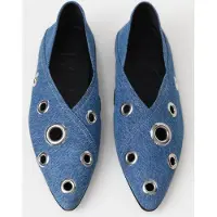 Closed Ballerina Mid Blue Größe: 36 | Ballerinas Outlet | Damen | Blau