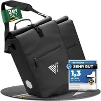 MIVELO 2in1 Fahrradtasche für Gepäckträger 25L „MAX“ - Schwarz - Bestseller,Neu,oft gekauft