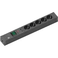 Bachmann CONNECT LINE 5xSchutzkontakt, Schalter ÜSS