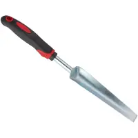 Relaxdays 2 x Unkrautstecher im Set, Pflanzenstecher zur effektiven Unkrautentfernung, ergonomischer Griff, L: 37,5cm, schwarz-rot