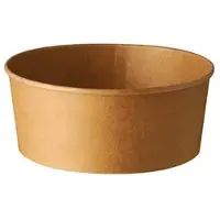 Papstar 6 X 50 Salatschalen, Pappe rund 500 ml Ø 15 cm · 4,6 cm braun