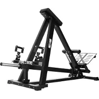Tunturi Platinum Adjustable T-Bar Row Kraftstation – Fitnessgerät für Rückentraining – Plate Loaded Homegym – Maximal 200 kg Gewicht – V-Serie