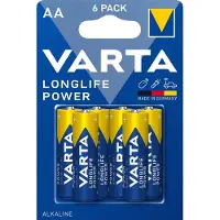 Varta Longlife Power, Einwegbatterie, AA, Alkali, 1,5 V, 6 Stück(e), Navy, Blau
