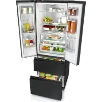 Hisense RF632N4WFE1, Freistehend, French door, Schwarz, 2 Tür(en), Berührung, LED