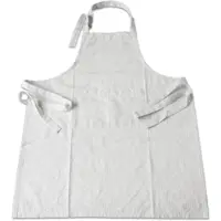 EXKLUSIV HEIMTEXTIL Grillschürze Küchenschürze mit Ofenhandschuh 2teilig im Set weiss/schwarz gestreift