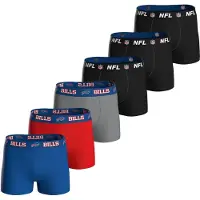 NFL Herren Boxershorts, 6er Pack - Teams, Boxers, Football, Logo, Baumwollmischung