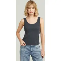 G-Star Slim Rib Tank T-Shirt - Grau - Damen - M