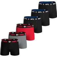 NFL Herren Boxershorts, 6er Pack - Teams, Boxers, Football, Logo, Baumwollmischung