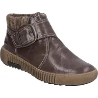 Josef seibel Stiefelette "Maren 25, anthrazit-kombi", Damen, Gr. 36, grau (anthrazit, kombi), Obermaterial: 80% Rindsleder Leather cow. 20% Textilmaterial TEXMAT., Schuhe Stiefelette
