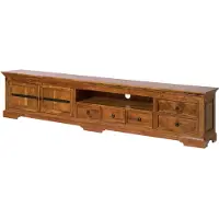 MASSIVMOEBEL24.DE MASSIVMOEBEL24 TV-Board Akazie 260x40x55 honig lackiert OXFORD #01018