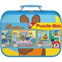 Schmidt Spiele 55597 Die Maus Kinderpuzzles, Metallkoffer, 148 Stück(e), 3 Jahr(e)