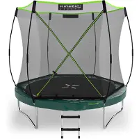 Kinetic Sand Trampolin Federlos-Design 'Bungee Safety Elite' Ø 244/305/366 cm - Outdoor Gartentrampolin für Kinder