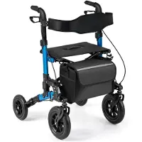 Northix 2-in-1 Rollator & Rollstuhl, faltbar, Tragkraft 136 kg