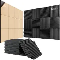 OEM Geläuschdämmende Paneelen - Akustische Schuimmatten - Akustische Dämmung - Echoreduktion - für Heim- und Aufnahmestudios - Akustische Studioschuimmatten - Dämmungs-Paneelen - Wedge-Tiles