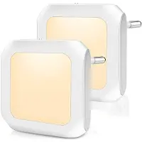 Lapamax 2 Stück LED Nachtlicht Steckdose mit Lichtsensor Warmweiß für Flur, Schlafzimmer, Kinderzimmer, Küche, Treppe