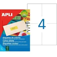 APLI Adress-Etiketten, 105 x 148,5 mm, gelb