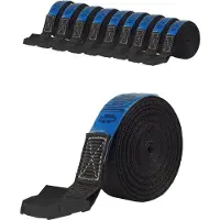 Baumarktplus 10x Profi Spanngurt Klemmschloss Auto 1 Teilig 5m 250 kg Schwarz