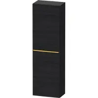 Duravit Halbhochschrank D-Neo 40x24cm, 1 Tür, 4 Bö, An L, g pol/Ei sw
