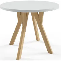 Masseno ESSTISCH FABIO 100 cm - 140 cm / 100 cm x 77 cm Ausziehbar Rundtisch, Esszimmertisch, Küchentisch, Modern Design