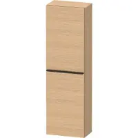 Duravit Halbhochschrank D-Neo 40x24cm, 1 Tür, 4 Bö, An L, sw/Ei Nat