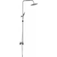 vidaXL Thermostatisches Duschset Chrom 27 x 46 x 123 cm Edelstahl 201