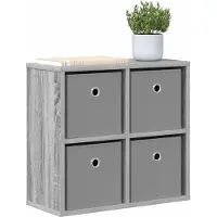 vidaXL Sideboard Sonoma-Grau 49,5 x 22 x 47 cm