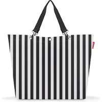Reisenthel shopper XL, Schwarz, Weiß, Polyester, Stoffbeutel, Muster, 35 l, 680 mm