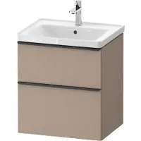 Duravit Waschtischunterschrank D-Neo 58,4x45,2x62,5cm, 1 Kast, schwarz/Leinen