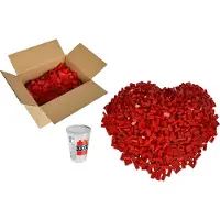 Simba Toys Blox - 500 8er Bausteine rot - kompatibel mit bekannten Spielsteinen, 3 Jahr(e), 500 Stück(e)