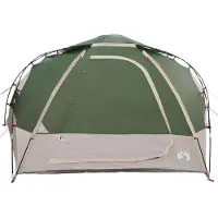 vidaXL Kuppelzelt mit abnehmbarem Regenfly Grün 12-Personen
