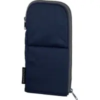 Markenlos Flaches Stifteetui, marineblau