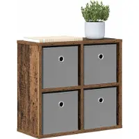 vidaXL Sideboard mit Schubladen Altholz 49,5 x 22 x 47 cm