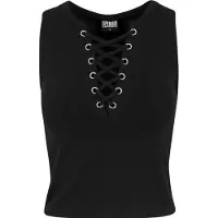 Urban Classics Muskelshirt "Urban Classics Damen Ladies Lace Up Cropped Top", (1 tlg.)