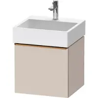 Duravit D-Neo Waschtischunterbau wandhängend, 484x440x442mm, 1 Auszug, mit Griff Bronze gebürstet, DE4270004910000