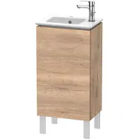 Duravit L-Cube Waschtischunterbau stehend, 1 Tür, Anschlag links, 420x704x294mm, LC6273L5555, Farbe: Eiche Marmoriert Dekor