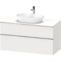 Duravit D-Neo Konsolenwaschtischunterbau wandhängend, 1200x664x550mm, 1 Auszug, 1 Schubkasten, mit Griff chrom, DE4969010180000