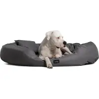 Tierlando Orthopädisches Hundebett ARES VISCO | Polyester | XL XL+ XXL XXXL - Größe: 125x105cm | Farbe: 02 Graphit