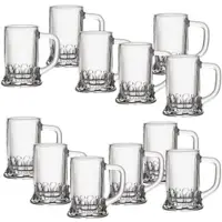 Ritzenhoff & Breker Schnapsglas "Seppl", transparent, B:6cm H:6,5cm Ø:4,5cm, Glas, Trinkgefäße, Schnapsglas, mit Henkel, je 40 ml