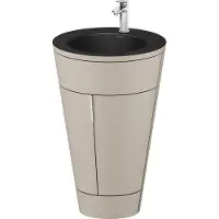 Duravit Waschtischunterschrank c-bonded Set Starck 1 56x86,4x60,5cm, st, Gr. chr, Tau s-matt