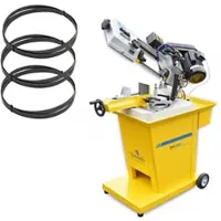 BAMATO Metallbandsäge BMS-150K mit Kühlmitteleinrichtung (230V) Aktionsset inkl....