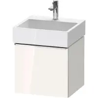 Duravit D-Neo Waschtischunterbau wandhängend, 484x440x442mm, 1 Auszug, mit Griff Chrom, DE4270010220000, Farbe: Weiß Hochglanz Dekor