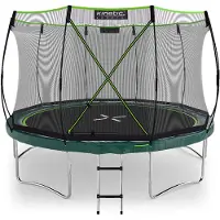 Kinetic Sand Trampolin Federlos-Design 'Bungee Safety Elite' Ø 244/305/366 cm - Outdoor Gartentrampolin für Kinder
